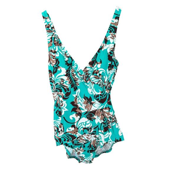 Hi there! I’m selling a Jantzen Classics Women’s Tummy Control Swimsuit size 12 - Picture 1 of 4